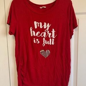 French pastry maternity top perfect for Valentine’s Day!